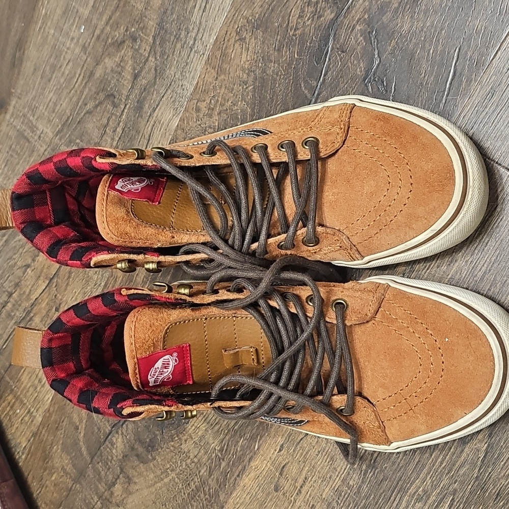 Vans Sk8-Hi MTE Shoes Glazed Ginger Brown M7 W8.5 3M Scotchgard